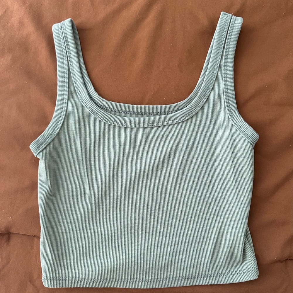 Grey Cropped Tank